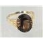 10K, 14K or 18K Gold Ladies Ring, Smoky Quartz Concave Cut, R280