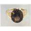 10K, 14K or 18K Gold Ladies Ring, Smoky Quartz Concave Cut, R280