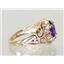 10K, 14K or 18K Gold Ladies Ring, Amethyst, R113