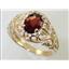 10K, 14K or 18K Gold Ladies Ring, Mozambique Garnet, R113
