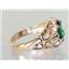 10K, 14K or 18K Gold Ladies Ring, Russian Nanocrystal Emerald, R113