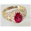 10K, 14K or 18K Gold Ladies Ring, Created Ruby, R113