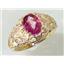 10K, 14K or 18K Gold Ladies Ring, Pure Pink Topaz, R113