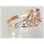 10K, 14K or 18K Gold Ladies Ring, Pure Pink Topaz, R113
