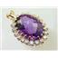 P270, Amethyst 14K Gold Pendant