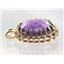 P270, Amethyst 14K Gold Pendant