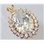 P270, Cubic Zirconia 14K Gold Pendant