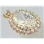 P270, Cubic Zirconia 14K Gold Pendant