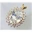 P270, Cubic Zirconia 14K Gold Pendant