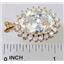 P270, Cubic Zirconia 14K Gold Pendant