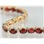 B001, Mozambique Garnet Gold Bracelet