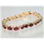 B001, Mozambique Garnet Gold Bracelet