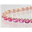 B001, Pure Pink Topaz Gold Bracelet