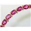 B001, Pure Pink Topaz Gold Bracelet