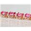 B001, Pure Pink Topaz Gold Bracelet