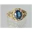 10K, 14K or 18K Gold Ladies Ring, London Blue Topaz, R113