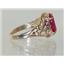 10K, 14K or 18K Gold Ladies Ring, Created Ruby, R114