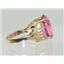 10K, 14K or 18K Gold Ladies Ring, Pure Pink Topaz, R020