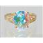 10K, 14K or 18K Gold Ladies Ring, Mercury Mist Topaz, R139