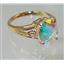10K, 14K or 18K Gold Ladies Ring, Mercury Mist Topaz, R139