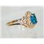10K, 14K or 18K Gold Ladies Ring, Created Blue/Green Opal , R125