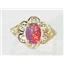 10K, 14K or 18K Gold Ladies Ring, Created Black Opal , R125
