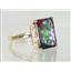 10K, 14K or 18K Gold Ladies Ring, Mystic Fire Topaz, R189