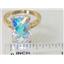 10K, 14K or 18K Gold Ladies Ring, Mercury Mist Topaz, R189