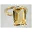 10K, 14K or 18K Gold Ladies Ring, Citrine, R189