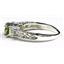 925 Sterling Silver Engagement Ring, Peridot w/ Accents, SR254