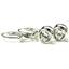 925 Sterling Silver Leverback Earrings, 1 ct Cubic Zirconia, SE018