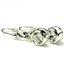 925 Sterling Silver Leverback Earrings, 1 ct Cubic Zirconia, SE018