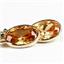 14k Gold Leverback Earrings, Champagne CZ, E001