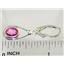 925 Sterling Silver Leverback Earrings, Pure Pink Topaz, SE008