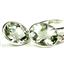 925 Sterling Silver Leverback Earrings, Green Amethyst, SE101
