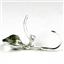 925 Sterling Silver Leverback Earrings, Green Amethyst, SE101