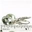 925 Sterling Silver Leverback Earrings, Green Amethyst, SE101
