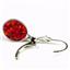 925 Sterling Silver Leverback Earrings, Created Red/Brown Opal, SE101