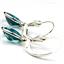 925 Sterling Silver Leverback Earrings, London Blue Topaz, SE101