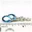 925 Sterling Silver Leverback Earrings, Swiss Blue CZ, SE101