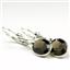 925 Sterling Silver Leverback Earrings, Smoky Quartz, SE101