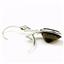925 Sterling Silver Leverback Earrings, Smoky Quartz, SE101