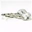 925 Sterling Silver Leverback Earrings, Cubic Zirconia, SE101