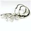 925 Sterling Silver Leverback Earrings, Cubic Zirconia, SE101