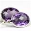925 Sterling Silver Leverback Earrings, Amethyst, SE101