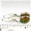 925 Sterling Silver Leverback Earrings, Created Black Opal, SE101