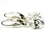 925 Sterling Silver Leverback Earrings, Cubic Zirconia, SE107
