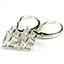 925 Sterling Silver Leverback Earrings, Cubic Zirconia, SE107