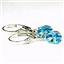 925 Sterling Silver Leverback Earrings, Paraiba Topaz, SE007
