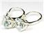 925 Sterling Silver Leverback Earrings, Aquamarine, SE007